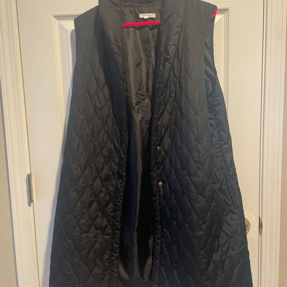 Maurices Black Quilted Outerwear